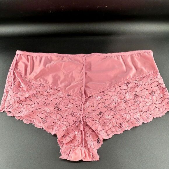 Barbra Lingerie Wm's Cheeky Panties Sz 5X New Cond Rose Color Nylon & Spandex - Picture 7 of 8